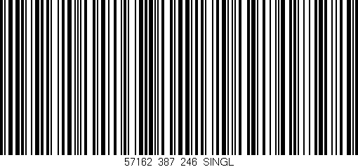 Código de barras (EAN, GTIN, SKU, ISBN): '57162_387_246_SINGL'