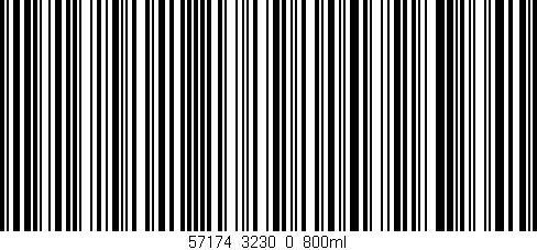 Código de barras (EAN, GTIN, SKU, ISBN): '57174_3230_0_800ml'