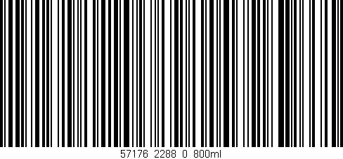 Código de barras (EAN, GTIN, SKU, ISBN): '57176_2288_0_800ml'