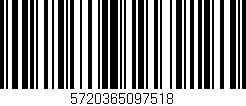 Código de barras (EAN, GTIN, SKU, ISBN): '5720365097518'
