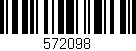 Código de barras (EAN, GTIN, SKU, ISBN): '572098'