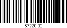 Código de barras (EAN, GTIN, SKU, ISBN): '57228.02'