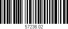 Código de barras (EAN, GTIN, SKU, ISBN): '57236.02'