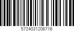 Código de barras (EAN, GTIN, SKU, ISBN): '5724031206716'