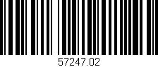 Código de barras (EAN, GTIN, SKU, ISBN): '57247.02'