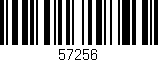 Código de barras (EAN, GTIN, SKU, ISBN): '57256'
