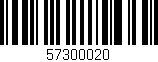 Código de barras (EAN, GTIN, SKU, ISBN): '57300020'