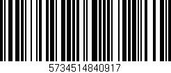 Código de barras (EAN, GTIN, SKU, ISBN): '5734514840917'