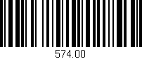 Código de barras (EAN, GTIN, SKU, ISBN): '574.00'