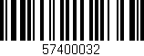 Código de barras (EAN, GTIN, SKU, ISBN): '57400032'