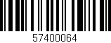 Código de barras (EAN, GTIN, SKU, ISBN): '57400064'