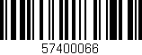 Código de barras (EAN, GTIN, SKU, ISBN): '57400066'