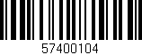 Código de barras (EAN, GTIN, SKU, ISBN): '57400104'