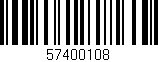 Código de barras (EAN, GTIN, SKU, ISBN): '57400108'