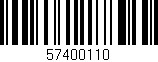 Código de barras (EAN, GTIN, SKU, ISBN): '57400110'
