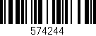 Código de barras (EAN, GTIN, SKU, ISBN): '574244'