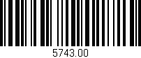 Código de barras (EAN, GTIN, SKU, ISBN): '5743.00'