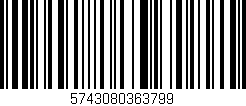 Código de barras (EAN, GTIN, SKU, ISBN): '5743080363799'