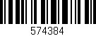 Código de barras (EAN, GTIN, SKU, ISBN): '574384'
