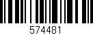 Código de barras (EAN, GTIN, SKU, ISBN): '574481'