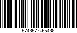 Código de barras (EAN, GTIN, SKU, ISBN): '5746577465488'