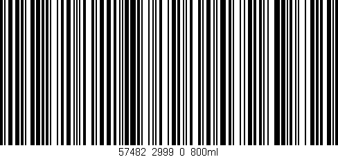Código de barras (EAN, GTIN, SKU, ISBN): '57482_2999_0_800ml'
