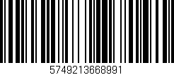Código de barras (EAN, GTIN, SKU, ISBN): '5749213668991'