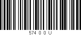 Código de barras (EAN, GTIN, SKU, ISBN): '574_0_0_U'