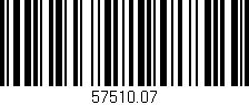 Código de barras (EAN, GTIN, SKU, ISBN): '57510.07'