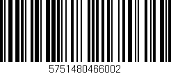 Código de barras (EAN, GTIN, SKU, ISBN): '5751480466002'