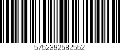 Código de barras (EAN, GTIN, SKU, ISBN): '5752392582552'