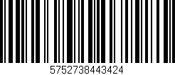 Código de barras (EAN, GTIN, SKU, ISBN): '5752738443424'