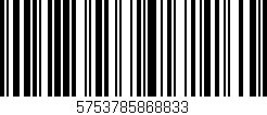 Código de barras (EAN, GTIN, SKU, ISBN): '5753785868833'