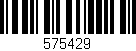 Código de barras (EAN, GTIN, SKU, ISBN): '575429'