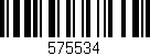 Código de barras (EAN, GTIN, SKU, ISBN): '575534'