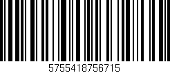 Código de barras (EAN, GTIN, SKU, ISBN): '5755418756715'