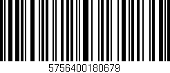 Código de barras (EAN, GTIN, SKU, ISBN): '5756400180679'