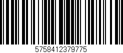 Código de barras (EAN, GTIN, SKU, ISBN): '5758412379775'