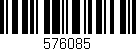 Código de barras (EAN, GTIN, SKU, ISBN): '576085'