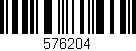 Código de barras (EAN, GTIN, SKU, ISBN): '576204'