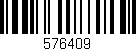 Código de barras (EAN, GTIN, SKU, ISBN): '576409'