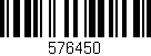 Código de barras (EAN, GTIN, SKU, ISBN): '576450'