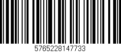Código de barras (EAN, GTIN, SKU, ISBN): '5765228147733'