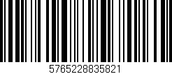 Código de barras (EAN, GTIN, SKU, ISBN): '5765228835821'