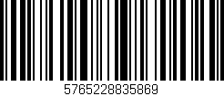 Código de barras (EAN, GTIN, SKU, ISBN): '5765228835869'