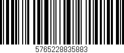 Código de barras (EAN, GTIN, SKU, ISBN): '5765228835883'