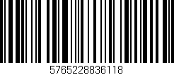 Código de barras (EAN, GTIN, SKU, ISBN): '5765228836118'