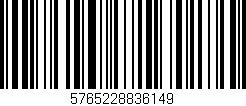 Código de barras (EAN, GTIN, SKU, ISBN): '5765228836149'