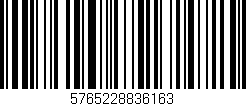 Código de barras (EAN, GTIN, SKU, ISBN): '5765228836163'
