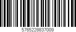 Código de barras (EAN, GTIN, SKU, ISBN): '5765228837009'